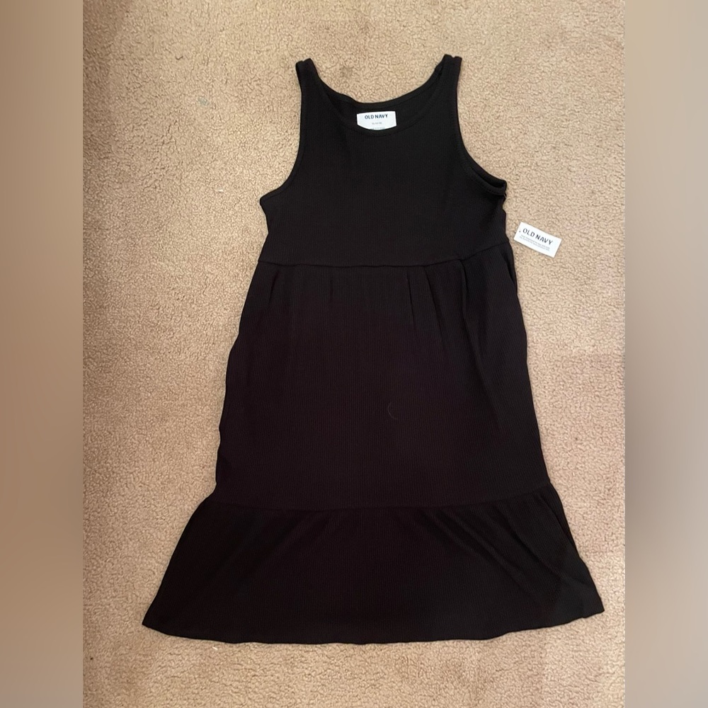 Old Navy black dress girls size XL 14-16, NWT